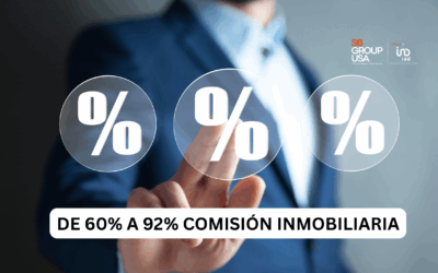 Comisión inmobiliaria: Entre 92% y 60% que cambia carreras